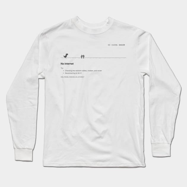 No Wifi Long Sleeve T-Shirt by Gemini Chronicles